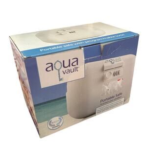 Aqua Vault Portable Safe Programmable Lock Travel Beach Thermoplastic Shark Tank